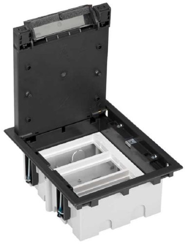 Лючок регулируемый в фальшпол Simon Connect Cima SF310 3х2 мод. 226x187x92мм IP44 графит картинка